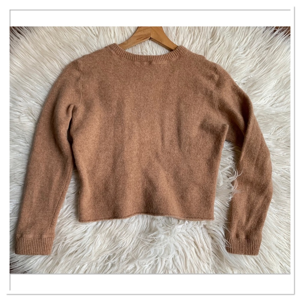 Reformation Cashmere Crewneck Sweater Tan Camel Color Size Extra Small
